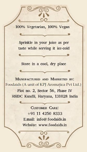 Foodaids Juice Masala Powder 100Gm, Make Your Fruit Juice Drink/Beverages Delicious 1