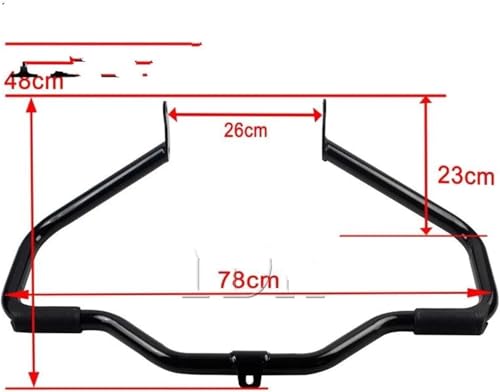Barre de protection moteur moto Softail Fat Boy FLSTF Heritage Classic chrome - 2