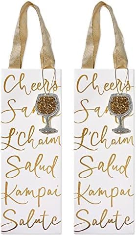 Miniatura 1 de Papyrus Bolsa de regalo de bebidas de 14 pulgadas (Cheers internacionales) para cumpleaños, bodas, despedidas de soltera y todas las ocasiones (1