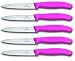 Produktbild Victorinox | Gemüsemesser 5er Set Pink | Swiss Classic 10 cm | glatter Schliff | ideales Tomatenmesser für jede Küche
