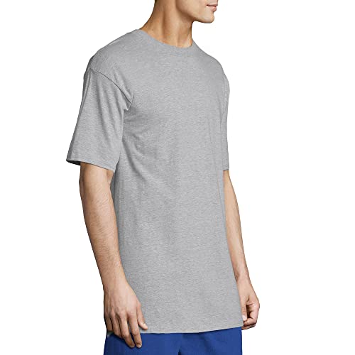 Hanes Men's Short Sleeve Beefy-T (Pack of 2), Light Steel, Small by Hanes - Used condition - Image 6