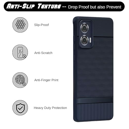 Image of Shockproof Case for Motorola Edge 50 Fusion 5G | Full Camera Protection | TPU Flexible Back Cover for Motorola Edge 50 Fusion 5G (Steel Blue)