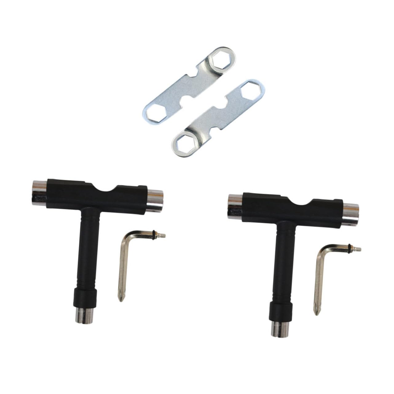 Abaodam Adjust Axle Nuts Mounting Hardware Kingpin Nut T-Shaped Socket Wrench Multi-Function Skateboard Tool Kit