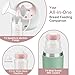 Breastmilk Storage Bottle Compatible with Spectra S1/S2/SG/9Plus /Motif Luna Flange, 4PCS Wide-Neck Spectra Bottles for Pumping, Baby Bottle Storage with Lid Fit Momcozy Breast Milk Cooler 22oz, Pink