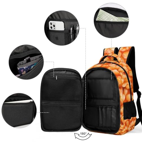 Baked Beans Backpack Large Capacity Lightweight Backpack Laptop Backpack For Unisex3