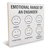 Funny Engineer Wood Plaque Sign, Sarcastic Engineering Gift for Engineers Engineering Student Graduation Birthday Christmas