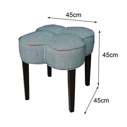 Taburete de tocador de madera maciza en diseño de banco para dormitorio 3