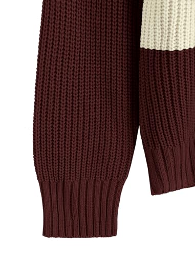 Image of ZAFUL Sweaters for Women Off Shoulder Knit Sweater with Long Sleeve Loose Pullover Jumper Tops