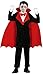 Produktbild Foxxeo Vampir Kostüm für Kinder GRAF Dracula Umhang Jungen Cape Halloween Größe 110-116