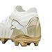 Puma, Mens, Future 9 Match Firm, Artificial Ground Soccer Cleats, White/Metallic Gold/Black, 10.5, D - Medium
