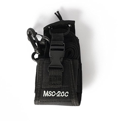 Haito Multi-función Negro MSC-20C Nylon Radio Case Holder para Kenwood / Yaesu / Icom MotorolaGP338 + / 344/328 / Baofeng BF-666S / 777S / 888S