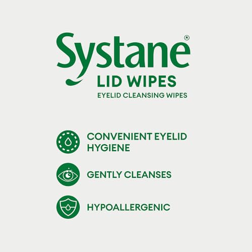 Systane Lid Wipes, Eyelid Cleansing Wipes and Makeup Remover for Eye Hygiene, Sterile Eye Cleaning Wipes, Makeup Wipes to Cleanse Eyelids - 32 count (Pack of 1) - Image 3