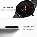 FIZILI Mens Watches Ultra-Thin Minimalist Waterproof-Fashion Wrist Watch for Men Unisex Dress with Stainless Steel Mesh Band-Red Hands