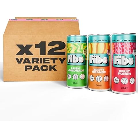 FIBE Prebiotic Soda Variety Pack - 12 Cans Cover