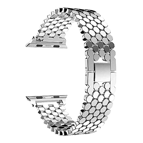 Bracelet de montre en acier inoxydable 42mm ajustable et mixte
