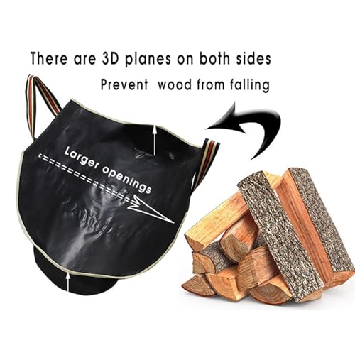 Porta toras, bolsa de transporte de,Suporte para lenha para lareira interna à prova d'água com alça