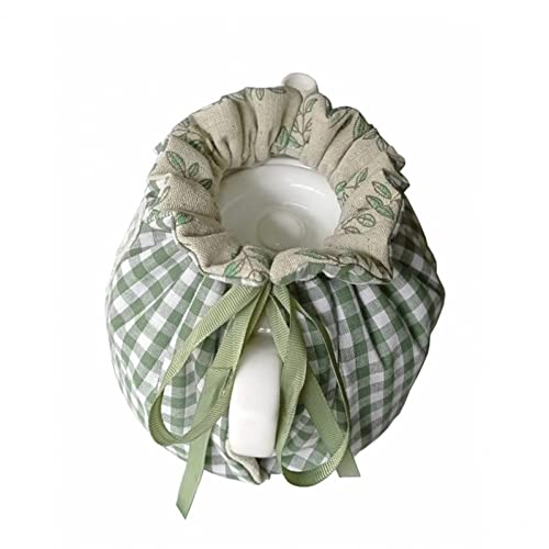 Funda para té estampada de algodón premium y protector térmico tradicional 5