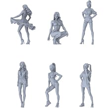 MRY-SFW 1/64 Modern Sexy Hot Girl Style Young Female MultiPose SixPerson Set