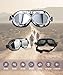 CRG Sports Motorcycle Goggle Aviator Pilot Style Cruiser Scooter Motocross Goggles for Man, Woman, Adult