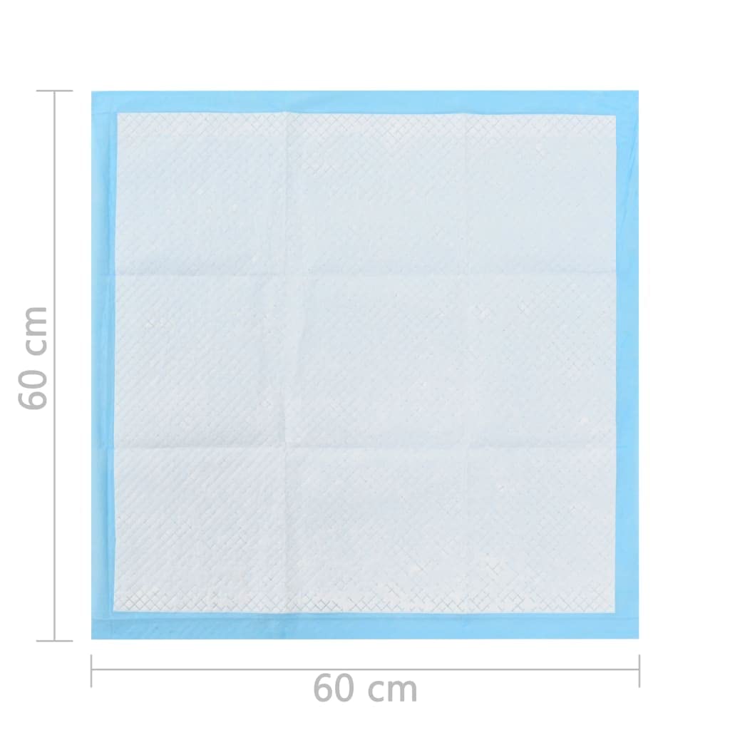 Tappetino per WC per cani, 100 pezzi, 60 x 60 cm, in tessuto non tessuto, assorbente per addestramento dei cuccioli, a prova di perdite, controllo degli odori, protezione del pavimento, ideale