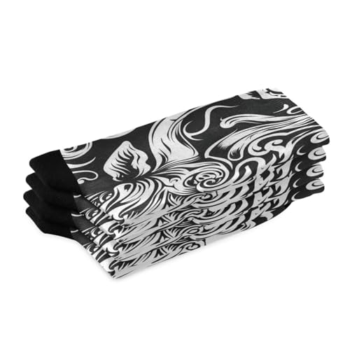 1 Pair Cow Tattoo Crew Socks Breathable Compression Athletic Socks for Women Men Sport Running Cycling2