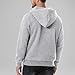 Mens 1/4 Zip Fleece Hooded Sweatshirts Quarter Zipper Long Sleeve Casual Hoodies Fashion Drawstring Sweater Coats (Grey,X-Large)