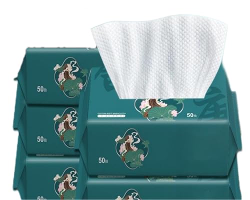 Toallitas Facial Desechables Pack5 20 * 20 Toallitas Secas 100% de Algodón, Toalla de Belleza Natural y Biodegradable, Toallitas Húmedas y Secas Ideal Para Todo Tipo De Piel (20 * 20 250Unidad)