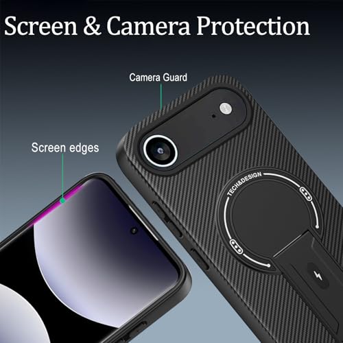 Coque iPhone 17 Air MagSafe pour visionner vos vidéos avec support carbone