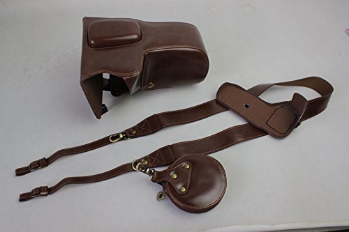 6D Mark Ii Leather Case, Bolinus Handmade Pu Leather Fullbody Camera Case Bag Cover For Canon Eos 6D Mark Ii With 24-105Mm Lens Bottom Opening Version + Neck Strap + Mini Storage Bag - Coffee #TOP22