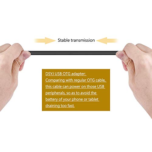 Dsyj Dsyj-D0000101 Micro Usb Host Otg Cable With Micro Usb Power For Nexus 4 Nexus 7 Galaxy S Iii & Galaxy Nexus 0.65Ft 1Pcs Black #TOP4