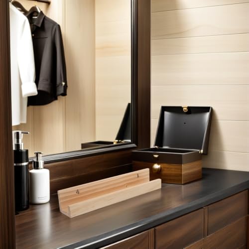 Estante de madera para vinilos con estructura resistente para el dormitorio 8