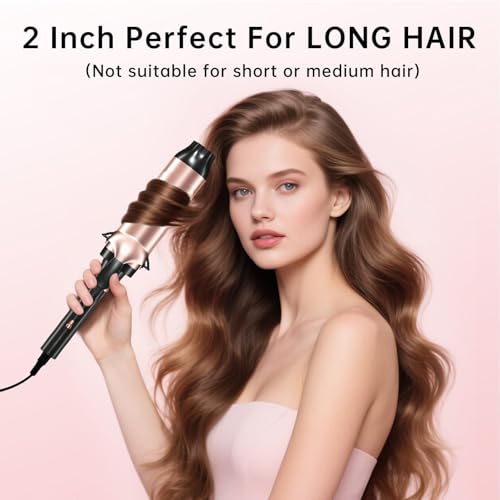 Image of Hahahope Professional 2 Inch Curling Iron
