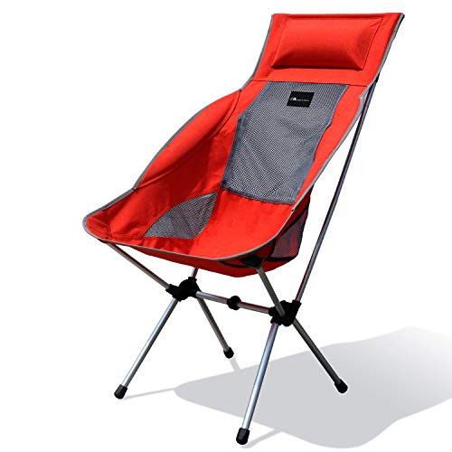 MOON LENCE Compact Ultralight Portable Folding Camping Backpacking Chairs Carry Bag (Lounge Chair)