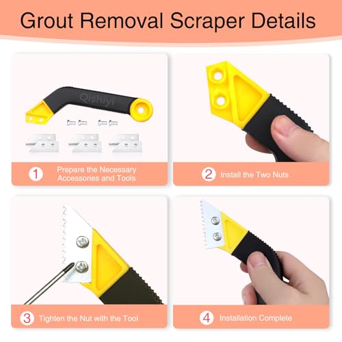 Qishiyi 11 PCS Grout Tool Set