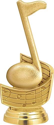 Crown Awards Music Note Trophies, Personalized Black Lightning Music Note Trophy, Custom Engraving Included Prime