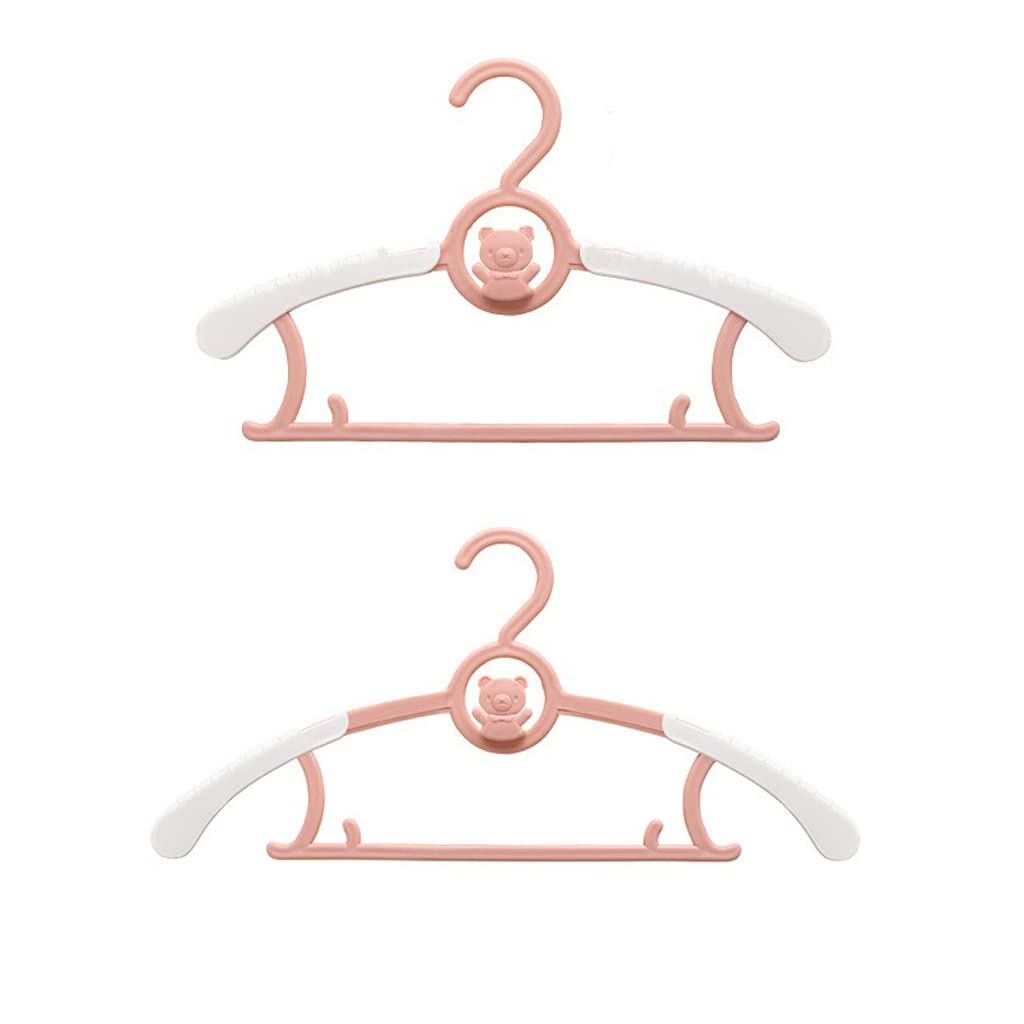 20 Uds. Percheros para Ropa para Niños, Perchas De Plástico Ajustables para Exhibición, Perchas Antideslizantes A Prueba De Viento para Abrigos para Sudadera(Grün)