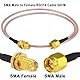 Boobrie 2 x SMA Verlängerung 50CM SMA Kabel Stecker auf Buchse Kabel RG316 Koaxialkabel WiFi Antenne Koaxialkabel für 2G 3G 4G LTE Low Loss WiFi Antenne Wireless LAN Router GPS