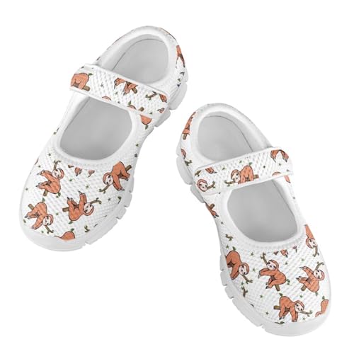 Kids Shoes Boys Girls Mesh Casual Sneaker Comfort Lightweight Travel Walking Shoe for Birthday Dance Party White Sole Size 11-15