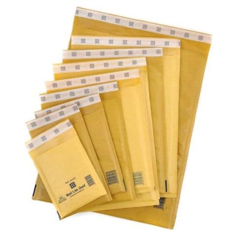 Mail Lite E2 E/2 Easy Seal Padded Envelope - Gold (Pack of 100) Cover