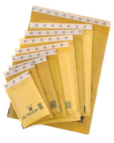 Mail Lite E2 E/2 Easy Seal Padded Envelope - Gold (Pack of 100)