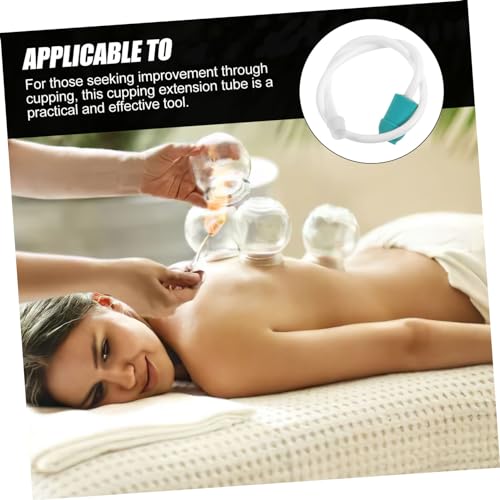 Holibanna: Manguera de extensión universal para ventosas, 5 piezas, tubo de vacío resistente de plástico para máquina de ventosas, accesorio para terapia y masaje miniatura 7