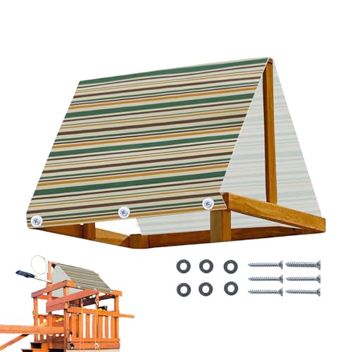 Dosel de juego con protección UV lona impermeable y resistente para columpios y parques de patio 7