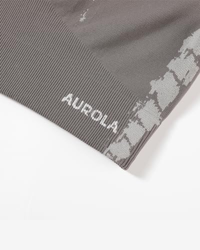 Image of AUROLA Serpent Snake Seamless Workout T-Shirts for Women,Short Sleeve Crop Top Gym Yoga Athletic Shirts Tee