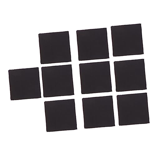DEARMAMY 20pcs Cotton Screen Cleaning Cloths Black Eyeglasses and Device Lint and Reusable for Phones Laptops Tablets and Glasses