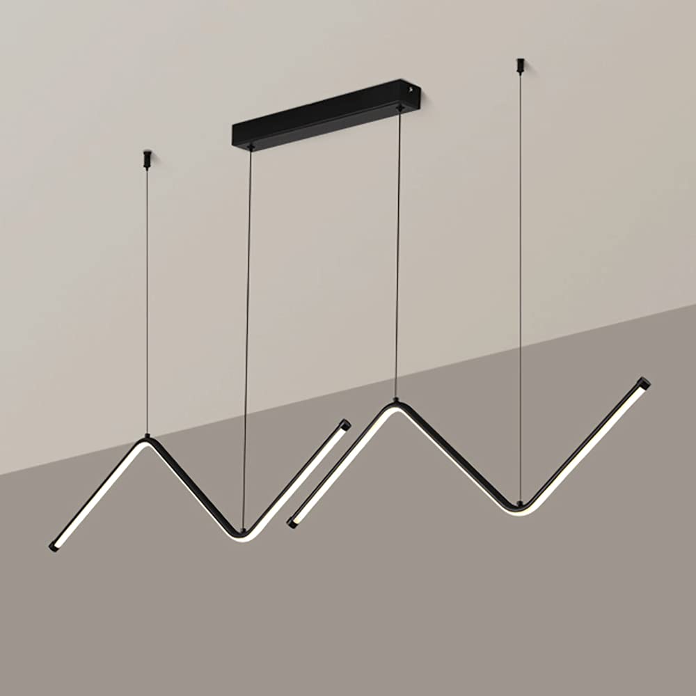 Suspension suspendue en métal ultra fin et silicone au design contemporain épuré