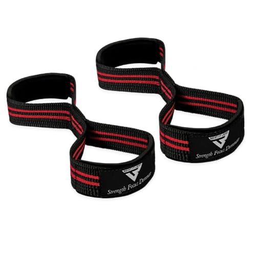Weight Lifting Straps Figure 8, Anti Slip Strap with cuffs