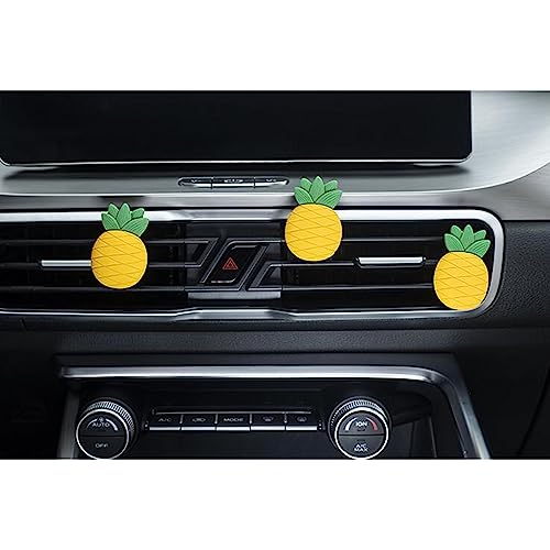 Image of 2 Pcs Pineapples Car Air Vent Clips Perfume Clip Car Decorative Clip,Pineapples
