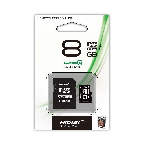 �y10�Z�b�g�zHIDISC microSDHC�J�[�h 8GB CLASS10 UHS-1�Ή� HDMCSDH8GCL10UIJP3