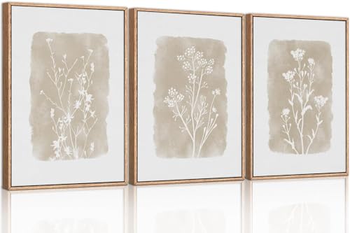 TOARTi Botanical Farmhouse Wall Art Set, Framed Boho Plant Wall Decor, Neutral Minimalist Floral Wall Painting, Rustic Wildflower Canvas Art Prints for Living Room Bedroom Bathroom - Large 12 TOARTi Botanical Farmhouse Wall Art Set, Framed Boho Plant Wall Decor, Neutral Minimalist Floral Wall Painting, Rustic Wildflower Canvas Art Prints for Living Room Bedroom Bathroom - Large 12