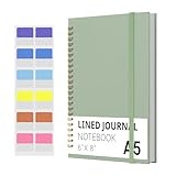 YDMADE Spiral Notebook, Hardcover Notebook for School & Work, Lined Journal Notebook for Men & Women,120 Pages A5 (6 “x8”) (Green)